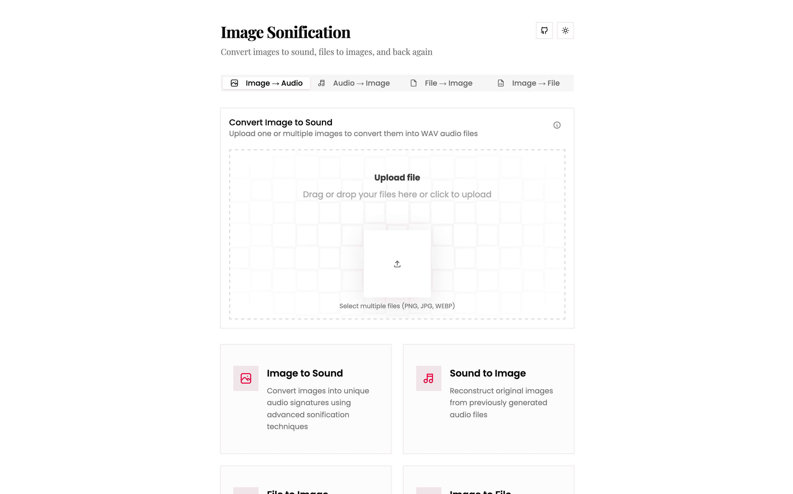 Image Sonification preview